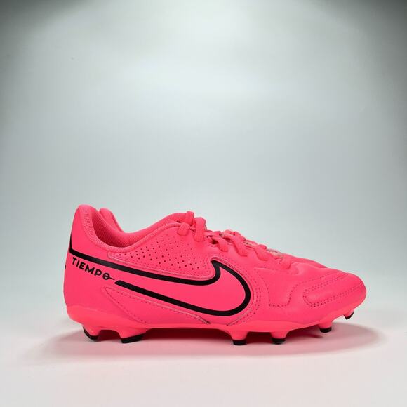 Nike Tiempo Legend 9 Club FG/MG Pink Soccer Cleats Pink DA1331-600 Shoe Youth 3Y - Picture 1 of 9